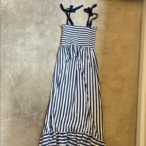 Navy and White Striped Women’s Dress